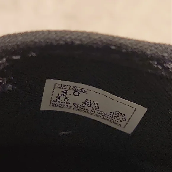 NEW Vans Asher Glitter Checkerboard Slip-On Low Top Sneakers Missy Girls Size 4 - Picture 8 of 9